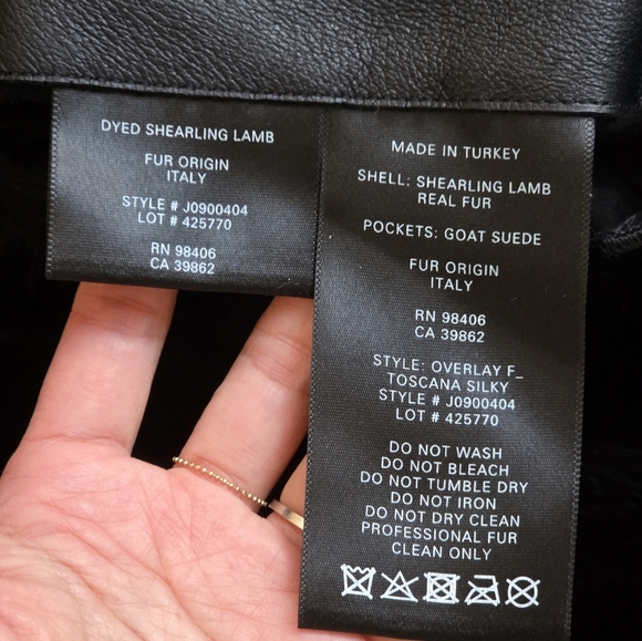 Theory Toscana Reversible Shearling and Leather Coat P Like New - Picture 5 of 8